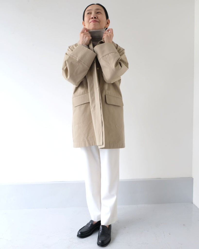 ベージュ *ボトムス/シガーパンツ(オフ白)