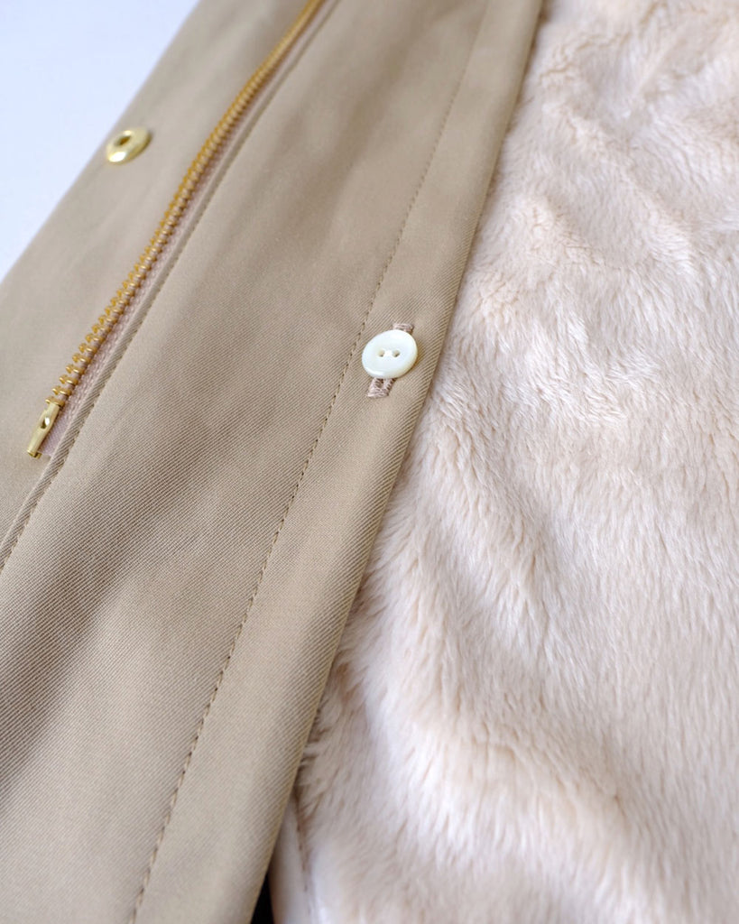 裏/ボアライナー、ライナー釦、ファスナーなど