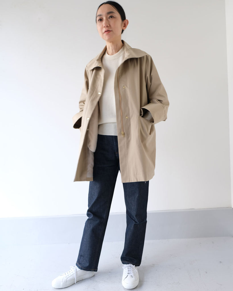 ベージュ *インナー/ウールシルクニット(オフ白)