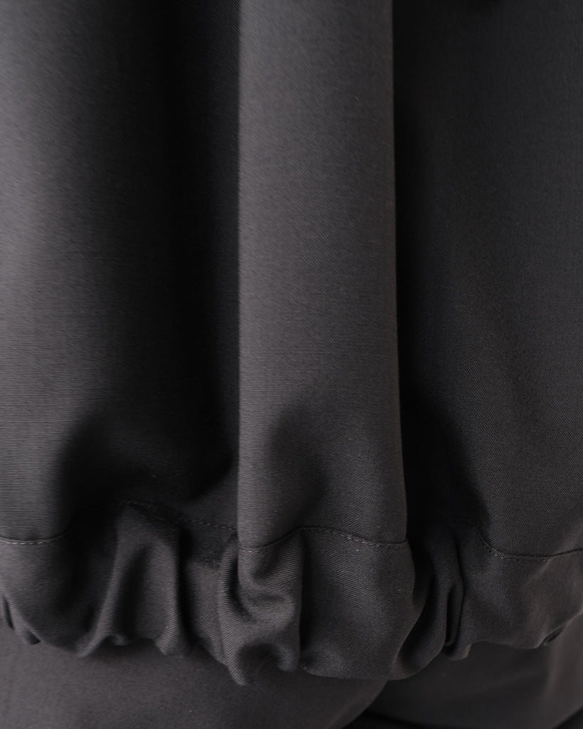 ブラック(ウールポリ・ウオッシャブル) 後ろ裾ギャザー