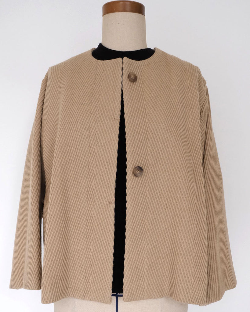 ベージュヘリンボーン