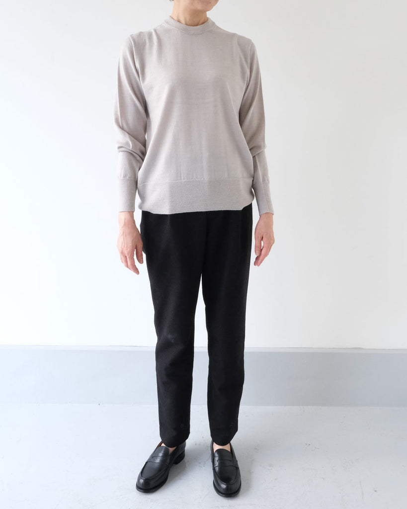 アッシュグレイ パンツ/スティックイージーパンツ(黒)