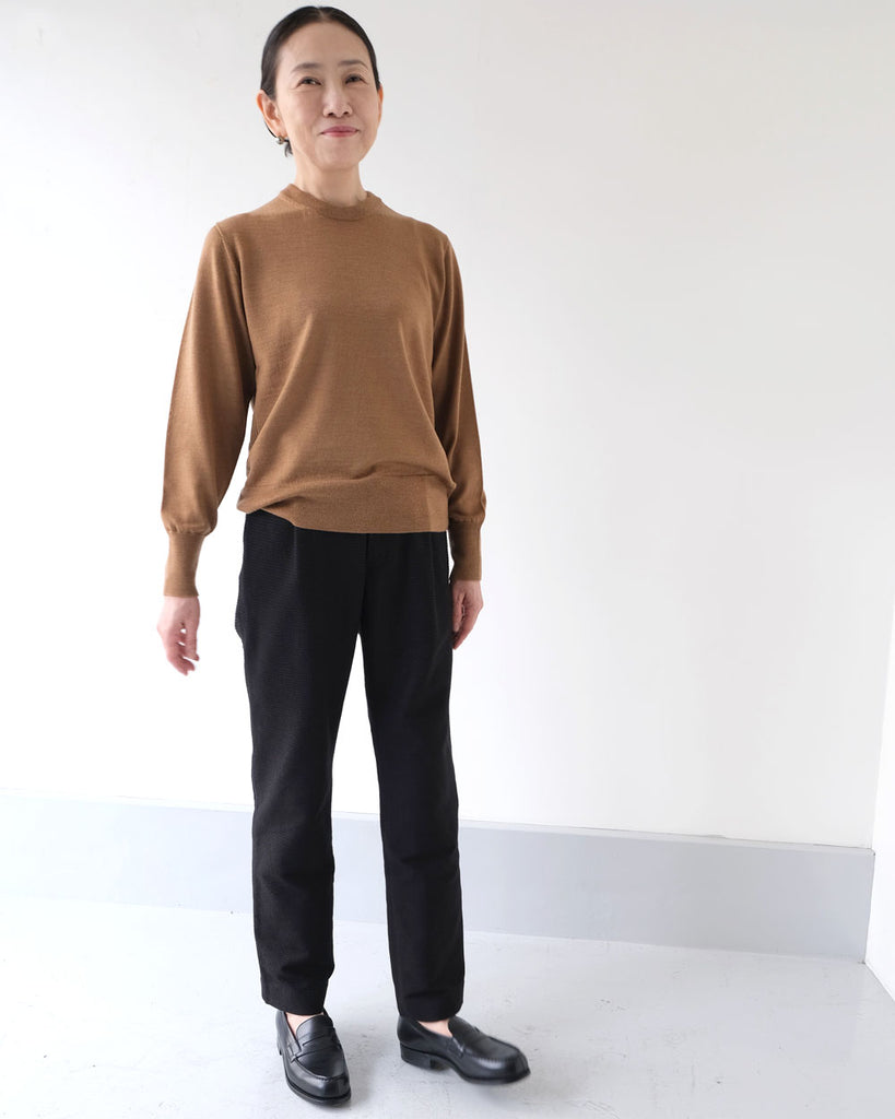 キャメル パンツ/スティックイージーパンツ(黒)