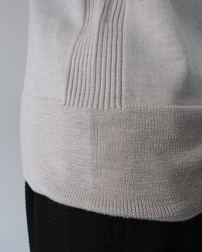 アッシュグレイ(脇リブ、裾リブ)