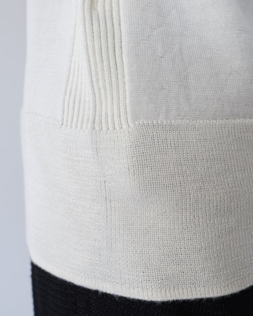 オフホワイト(裾リブ、脇リブ)