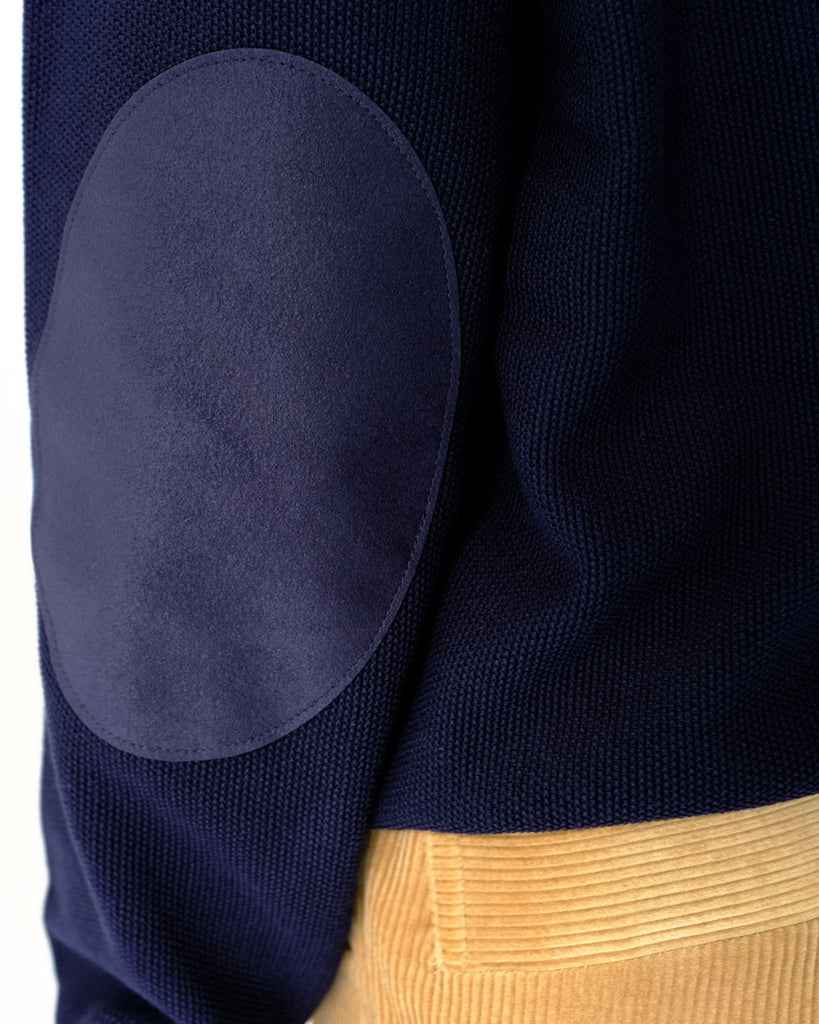 ネイビー エルボーパッチ部分
