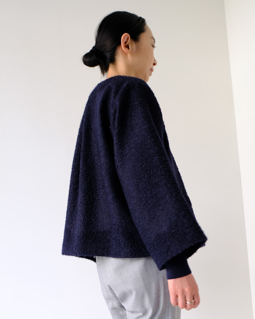 モヘアループグログラン(ネイビー)