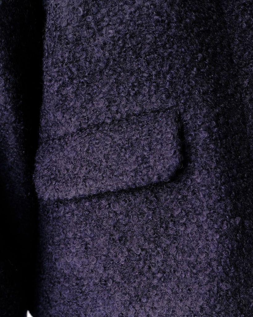 モヘアループグログラン(ネイビー)前ポケット