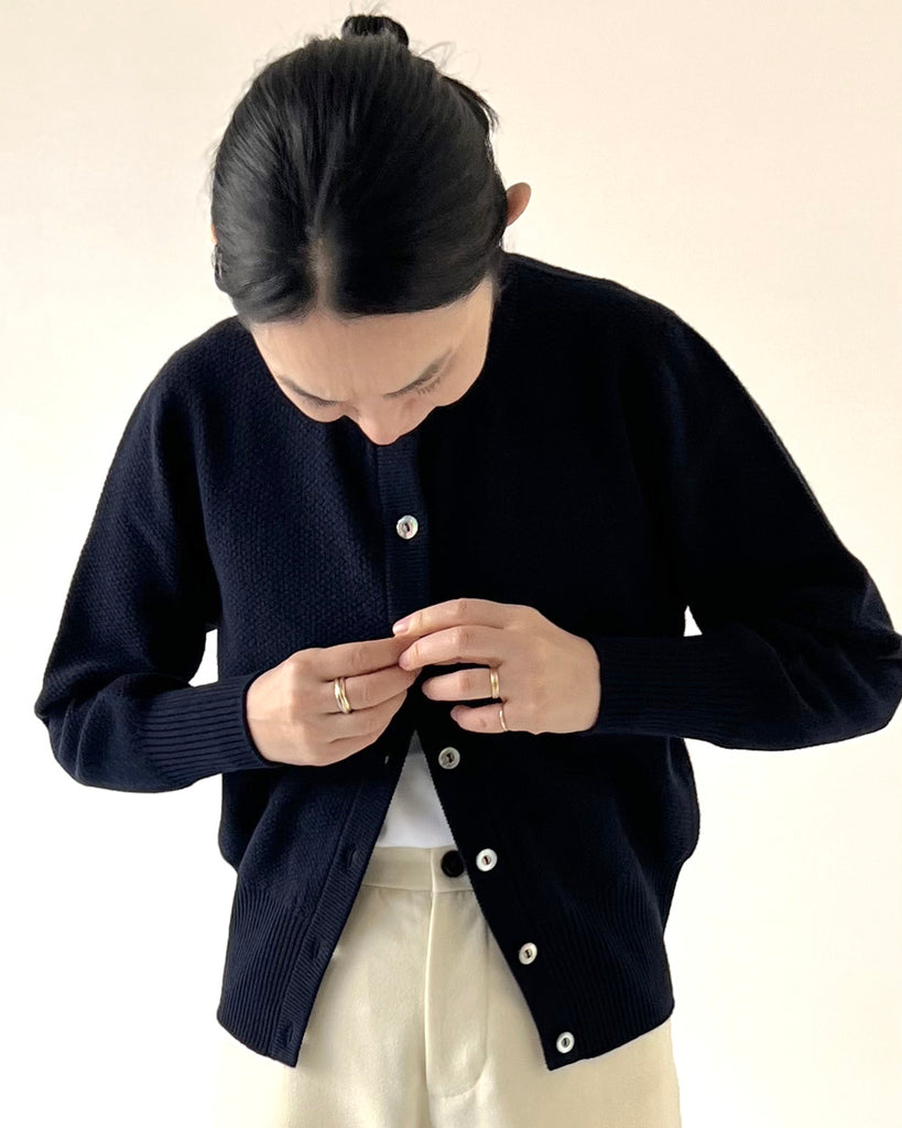 ネイビー *ボトムス/Martheウールパンツ