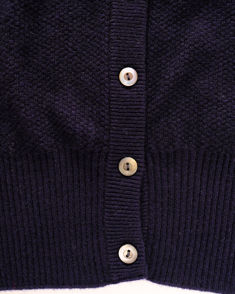 ネイビー /裾リブ部分、貝ボタン