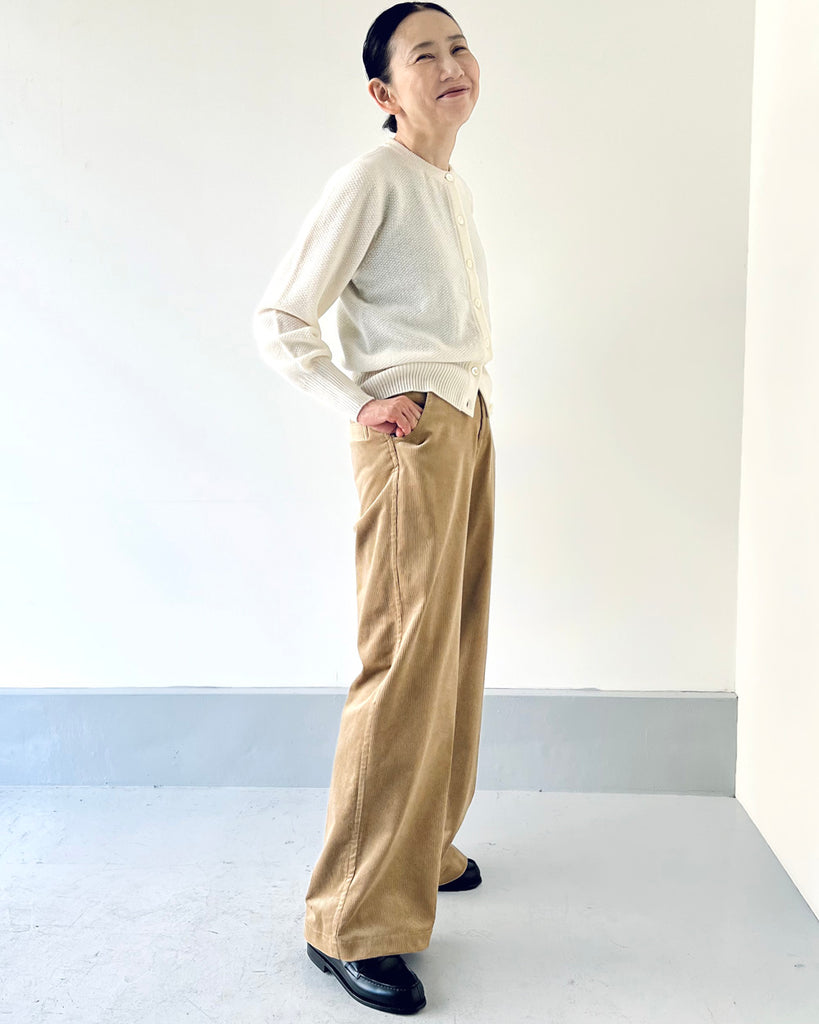 オフホワイト *ボトムス/Martheコーデュロイパンツ(ベージュ)