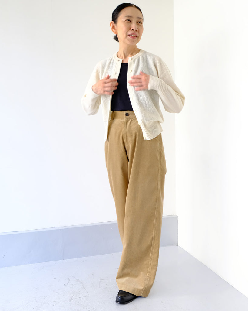 オフホワイト *ボトムス/Martheコーデュロイパンツ(ベージュ)