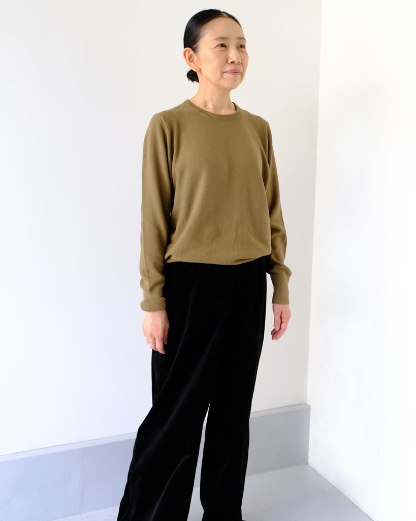 カーキ *ボトムス/コーデュロイパンツ(黒)