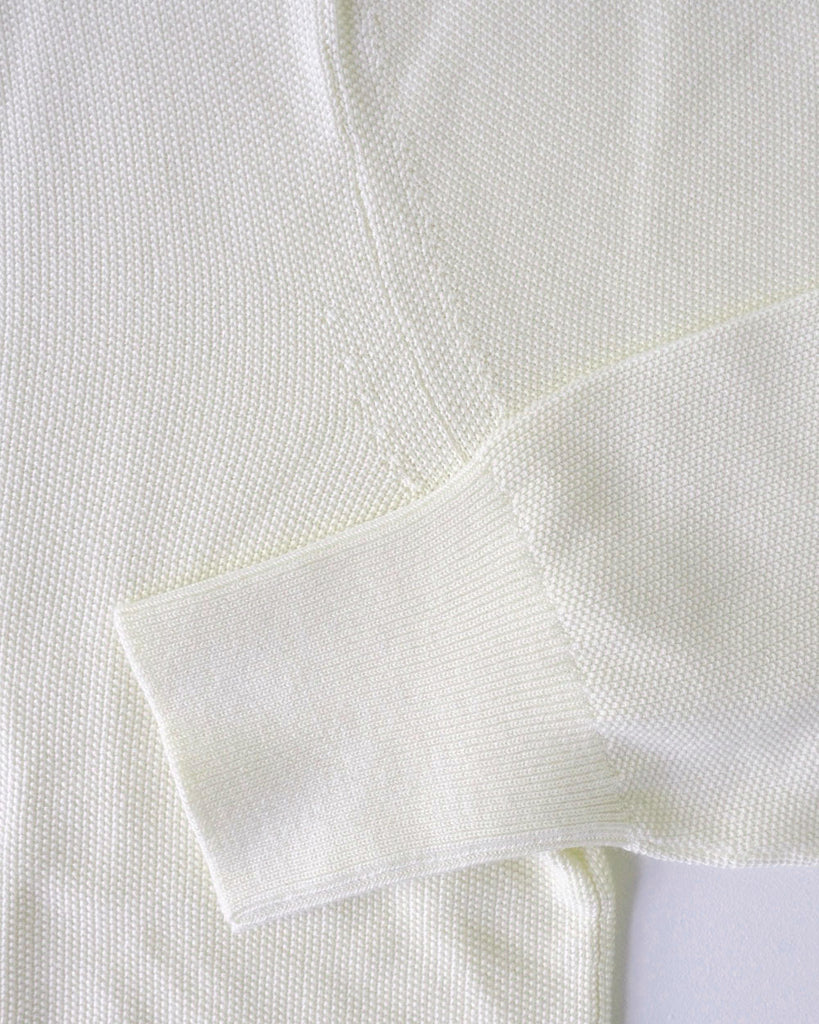 オフホワイト 袖リブ