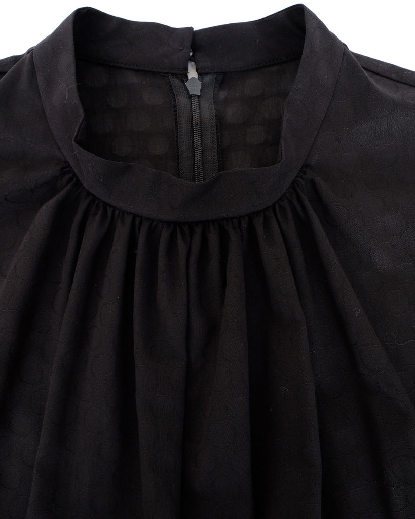 ブラック(ドットジャガード) *衿ぐり