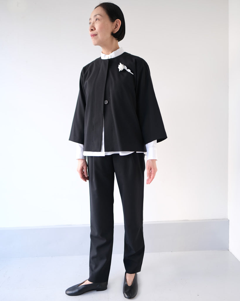 ブラック(ウールポリ・ウオッシャブル) *ボトムス/スティックイージーパンツ(同素材)