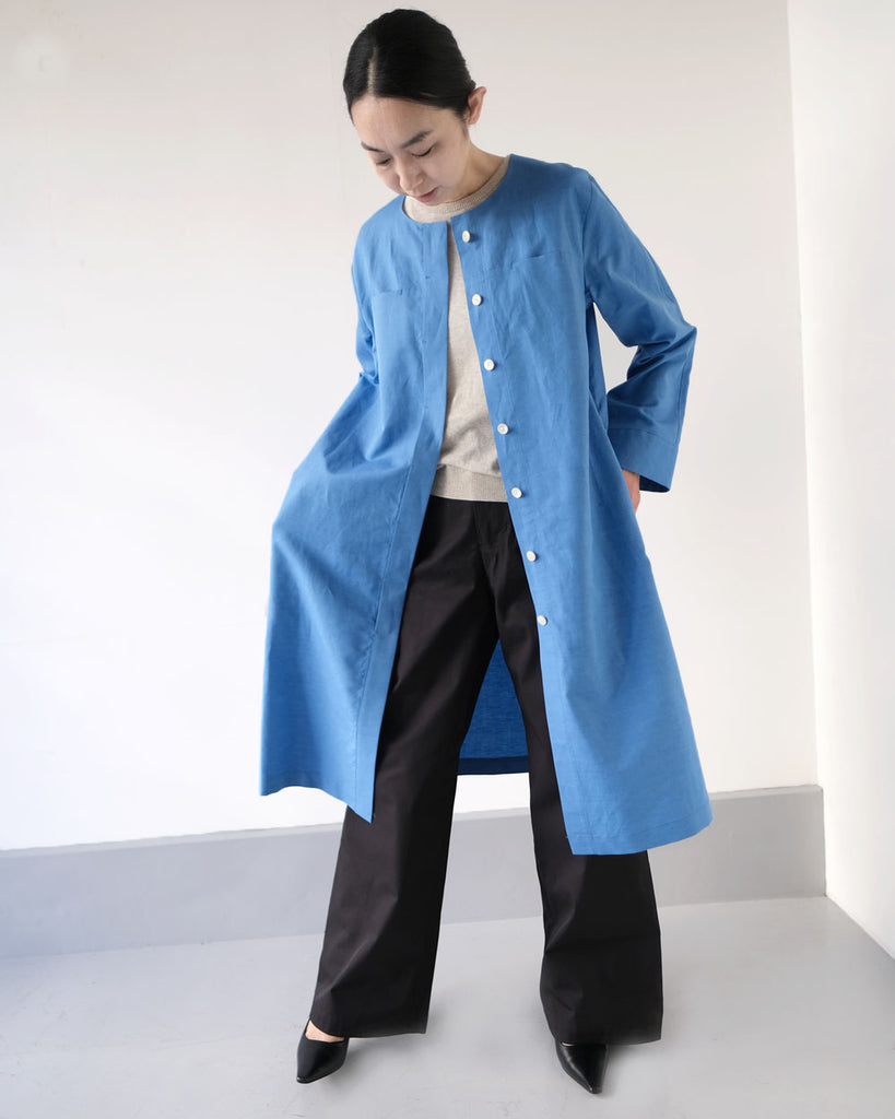 ブルー(コットンリネン)