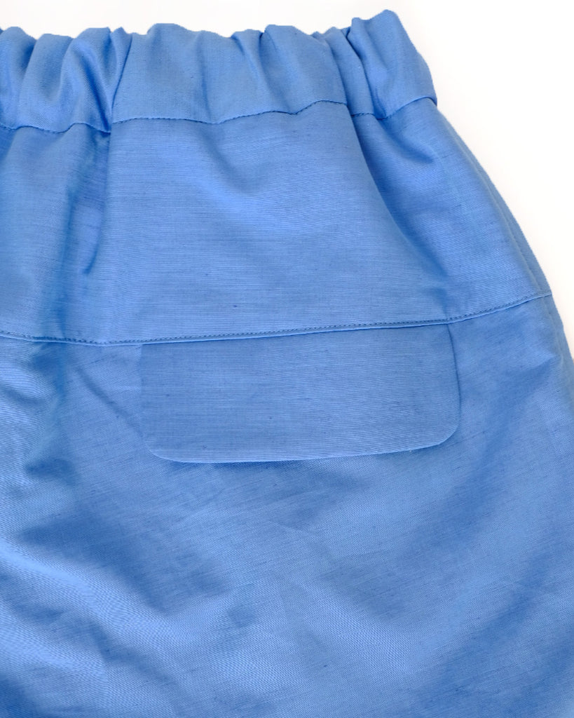 Blue(コットンリネン)後ろポケット