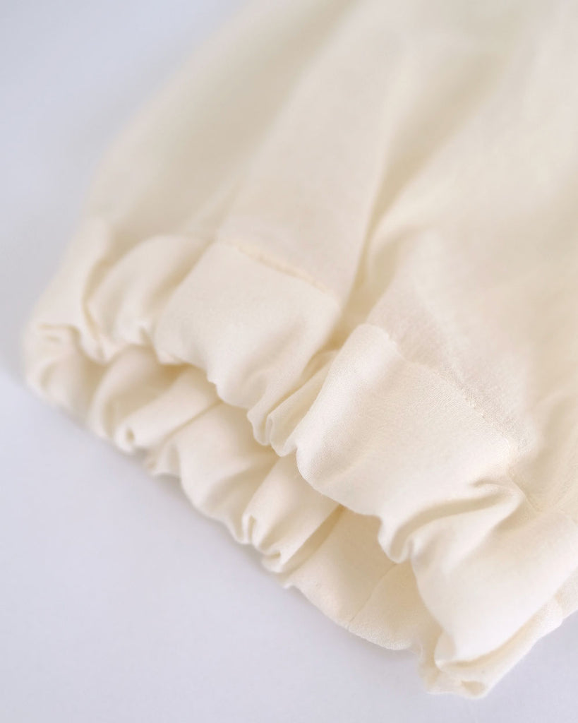 コットンシフォン(クリーム無地)