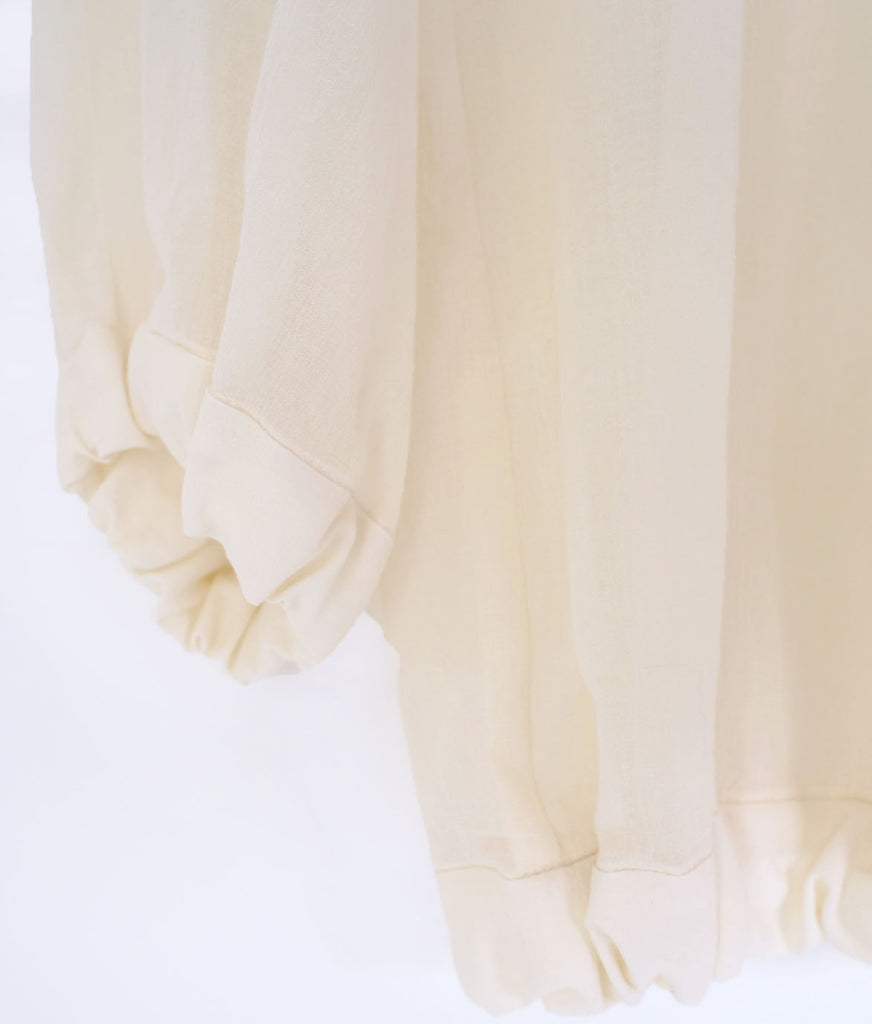 コットンシフォン(クリーム無地)