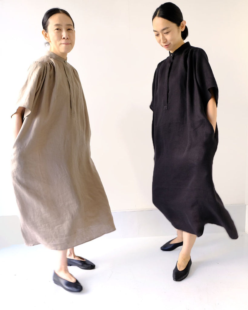 カーキ+ブラック(リネンツイル)