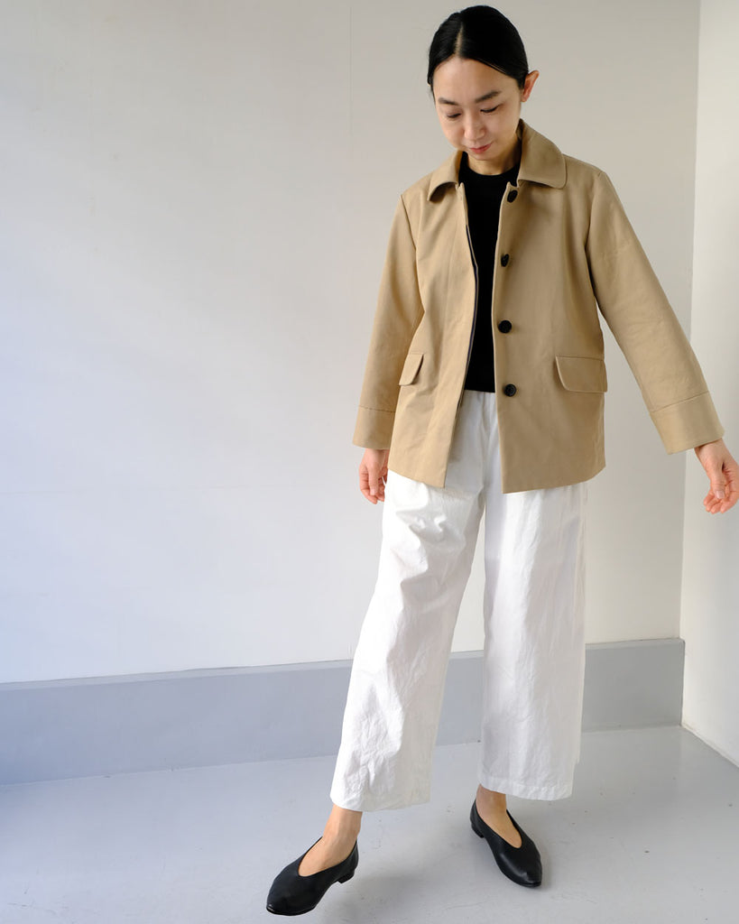 ベージュ(コットン)*ボトムス/新チューブパンツ(ホワイト)