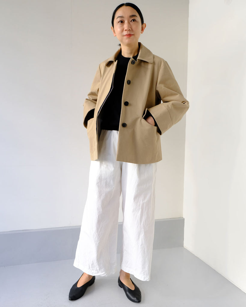 ベージュ(コットン)*ボトムス/新チューブパンツ(ホワイト)