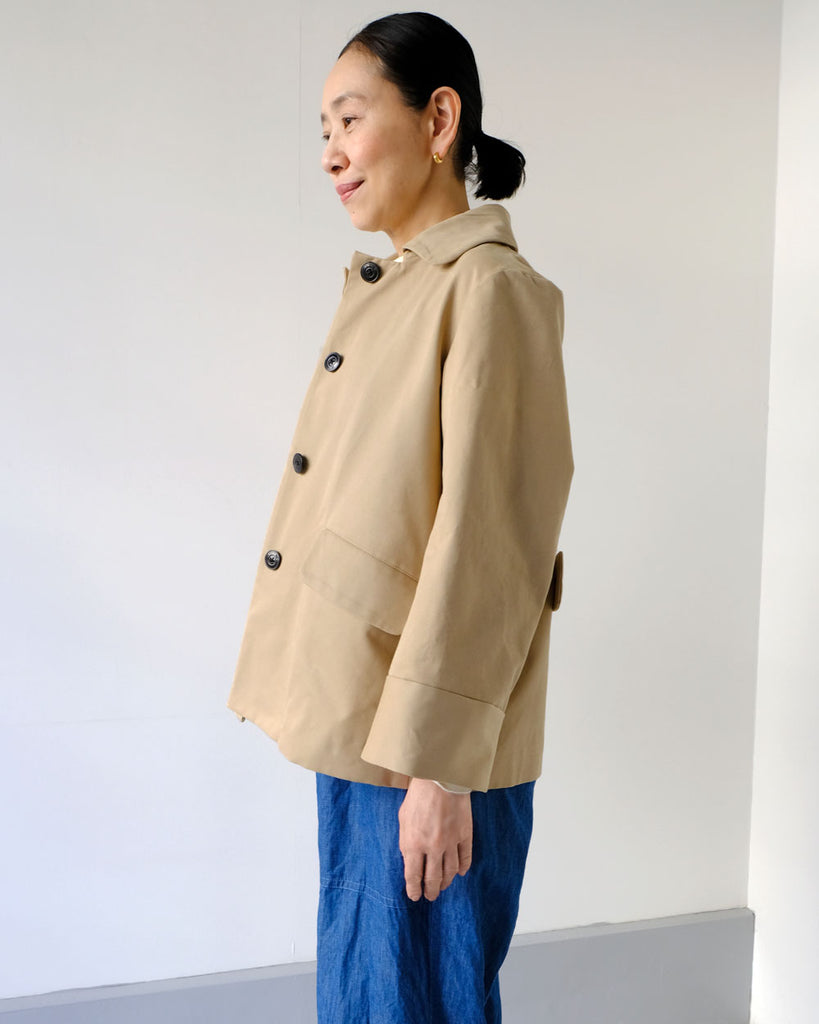 ベージュ(コットン)*ボトムス/イージーベイカーパンツ(インディゴ)