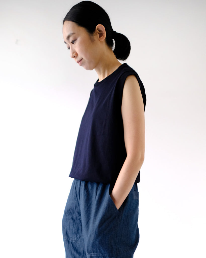 Navy *ボトムス/イージーベイカーパンツ(インディゴ)