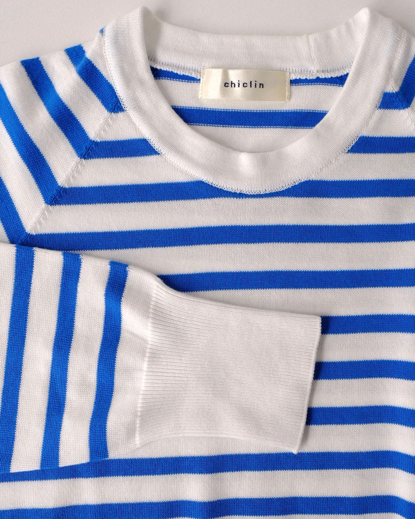 白×ブルーボーダー