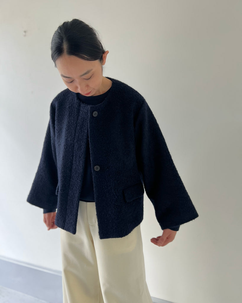 Julietteノーカラーショートコート 2025FW new