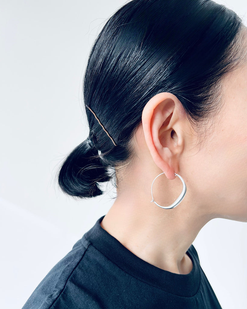 atelier ess CRESCENT フープ シルバー no.13