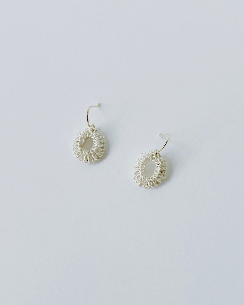 atelier ess COIL ピアス silver oval