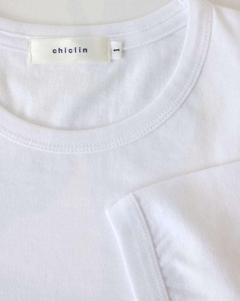 White 衿ぐり、袖口