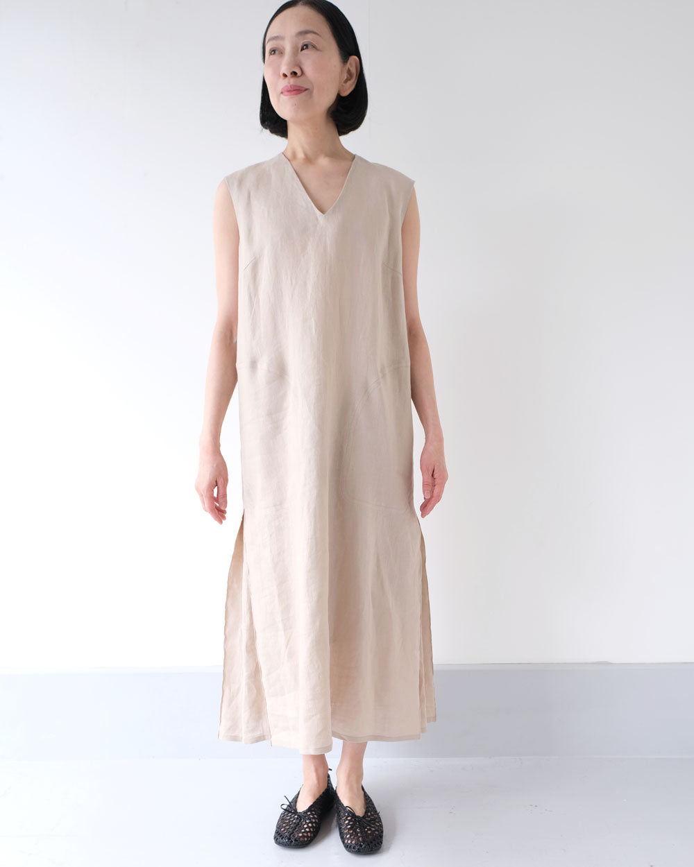 SOIL｜コットン ボイル ドットプリント キュロットパンツ