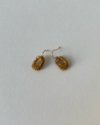 atelier ess COIL ピアス rectangle antique gold