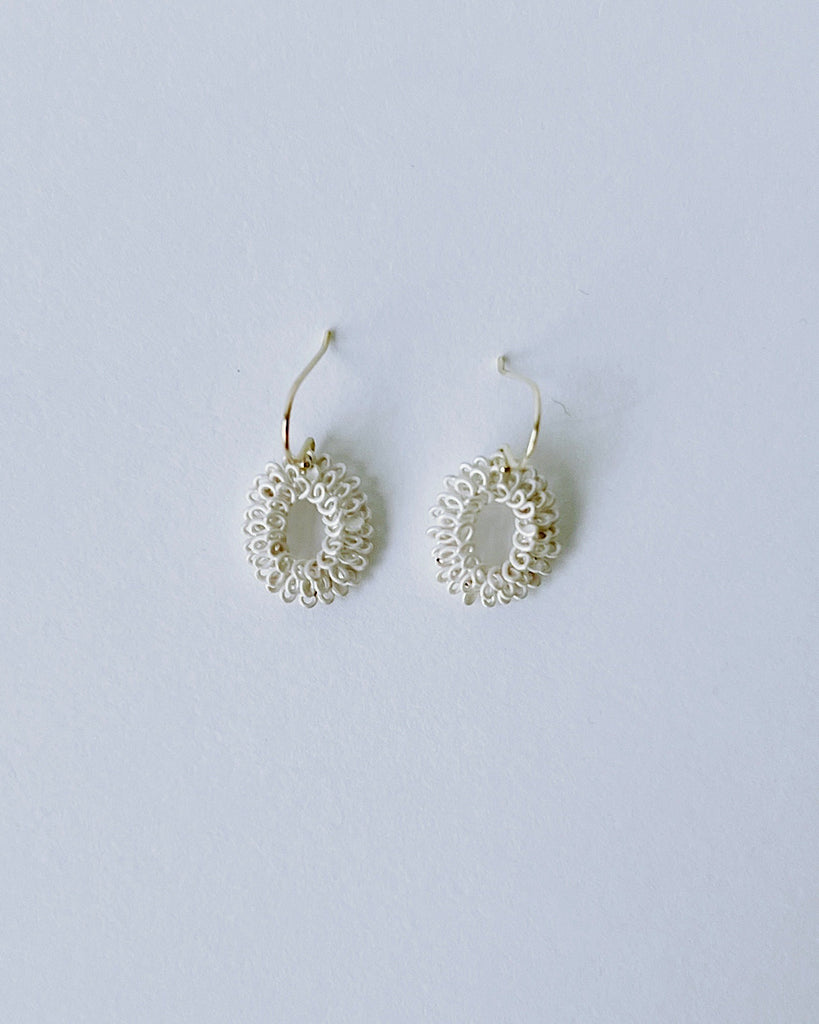 atelier ess COIL ピアス silver oval