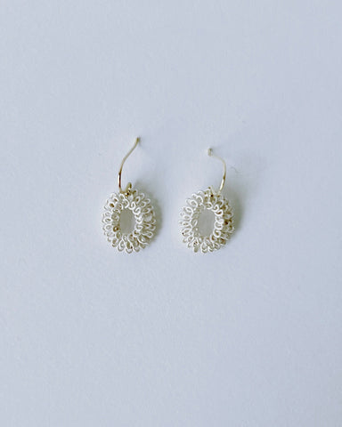 atelier ess COIL ピアス silver oval